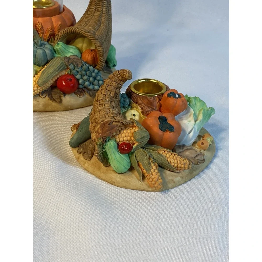 3 piece harvest candle holder table decor HCC